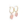 Aretes de oro de 14K con diamantes de 0.07 ct, elegancia discreta