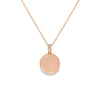 Dije en oro de 14K con diamante de 0.02 ct, diseño delicado