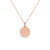 Dije en oro de 14K con diamante de 0.02 ct, diseño delicado