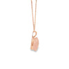 Dije en oro de 14K con diamante de 0.02 ct, diseño delicado