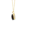 Dije en oro amarillo de 14K con diamante de 0.02 ct, diseño refinado