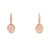 Aretes en oro de 14K con diamantes de 0.10 ct, diseño sofisticado