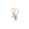 Aretes en oro de 14K con diamantes de 0.10 ct, diseño sofisticado