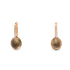 Aretes femeninos en oro de 14K con diamantes de 0.10 ct, elegancia clásica