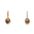 Aretes femeninos en oro de 14K con diamantes de 0.10 ct, elegancia clásica