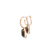 Aretes femeninos en oro de 14K con diamantes de 0.10 ct, elegancia clásica