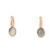 Aretes femeninos en oro de 14K con diamantes de 0.10 ct, elegancia clásica