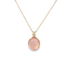Dije de oro de 14K con diamante de 0.02 ct, elegancia sutil