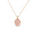Dije de oro de 14K con diamante de 0.02 ct, elegancia sutil