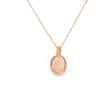 Dije de oro de 14K con diamante de 0.02 ct, elegancia sutil