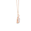 Dije de oro de 14K con diamante de 0.02 ct, elegancia sutil