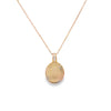 Dije en oro de 14K con diamante de 0.03 ct, elegancia discreta
