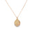 Dije en oro de 14K con diamante de 0.03 ct, elegancia discreta