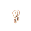 Aretes de oro de 14K con diamantes de 0.04 ct, estilo delicado
