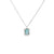 Dije de oro blanco de 14K con diamante de 0.02 ct, elegancia sutil