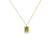 Dije con cadena en oro amarillo de 14K con diamante de 0.02 ct, estilo clásico