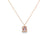 Dije en oro de 14K con diamante de 0.02 ct, estilo refinado