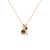 Dije en oro de 14K con diamante de 0.05 ct y cuarzo de 0.55 ct, diseño encantador