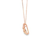 Dije en oro de 14K con diamante de 0.05 ct y cuarzo de 0.55 ct, diseño encantador