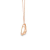Dije en oro de 14K con diamante de 0.05 ct y cuarzo de 0.55 ct, diseño encantador