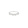 Anillo para dama en oro blanco de 18K con diamante de 0.40 ct, estilo refinado