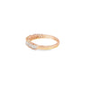 Anillo de oro de 18K con diamante de 0.46 ct, elegancia vibrante
