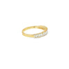 Anillo de oro de 18K con diamante de 0.47 ct y topacio azul, diseño exclusivo