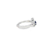 Anillo para dama en oro blanco de 14K con diamante de 0.13 ct, distinción clásica