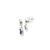 Aretes femeninos en oro blanco de 14K con diamantes de 0.22 ct, elegancia brillante