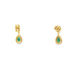 Aretes bicolor en oro de 14K con diamantes de 0.21 ct, brillo sutil