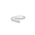 Anillo femenino en oro blanco de 18K con diamante de 0.65 ct, estilo distinguido