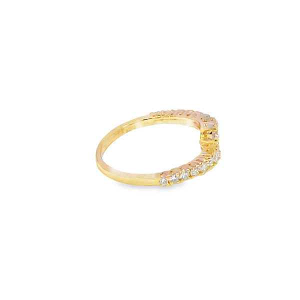 Anillo de oro de 18K para dama con diamante de 0.65 ct, elegancia radiante