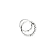 Aretes en oro blanco de 18K con diamante de 0.27 ct y baguet de 0.50 ct, estilo radiante