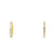 Aretes de oro amarillo de 18K con diamante de 0.27 ct y topacio azul de 0.48 ct, diseño vibrante