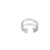 Aretes femeninos en oro blanco de 18K con diamantes de 0.15 ct, diseño clásico
