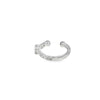 Aretes de oro blanco de 18K con diamantes de 0.16 ct, elegancia discreta