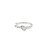 Aretes en oro blanco de 18K con diamantes de 0.11 ct, estilo moderno