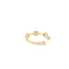 Aretes en oro amarillo de 18K con diamantes de 0.13 ct, estilo refinado