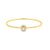 Brazalete femenino en oro de 18K con diamantes de 0.56 ct, estilo refinado