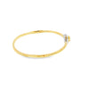 Brazalete femenino en oro de 18K con diamantes de 0.56 ct, estilo refinado