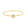 Brazalete en oro de 18K con diamantes de 0.55 ct, diseño elegante