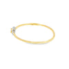 Brazalete en oro de 18K con diamantes de 0.55 ct, diseño elegante