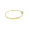 Brazalete en oro de 18K con diamantes de 0.55 ct, diseño elegante