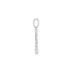 Cruz en oro blanco de 14K con diamantes de 0.19 ct, símbolo de devoción y lujo