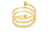 Anillo para dama en oro de 18K con diamante de 0.27 ct, diseño sofisticado