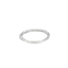 Churumbela en oro blanco de 14K con diamantes de 0.19 ct, diseño refinado