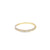 Churumbela en oro amarillo de 14K con diamantes de 0.19 ct, diseño delicado