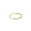 Churumbela en oro amarillo de 14K con diamantes de 0.19 ct, diseño delicado