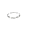 Churumbela de oro blanco de 14K con diamantes de 0.24 ct, elegancia sutil