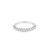 Churumbela en oro blanco de 14K con diamantes de 0.43 ct, diseño sofisticado